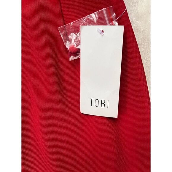 NWT TOBI Gala Red Maxi Dress, Size XS - Picture 9 of 16